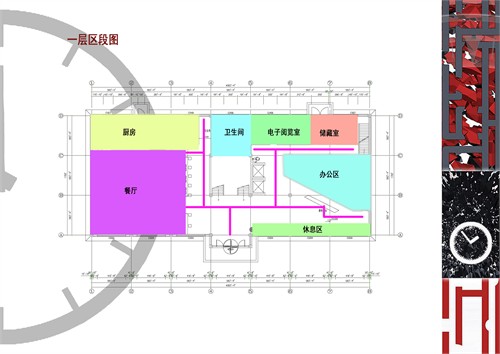 一层人流路线区段图