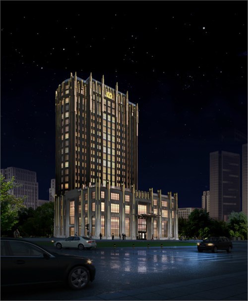 蕉城区金海湾五星大酒店大堂与外立面设计