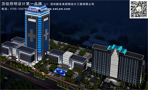 医院建筑照明设计--鄂州市中心医院